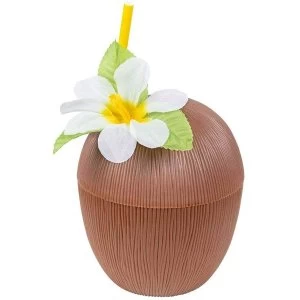 Coconut Cup with Straw 400ml