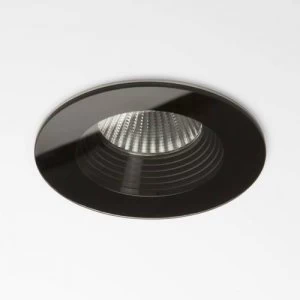 LED 1 Light Round Recessed Downlight Black - Fire Rate IP65