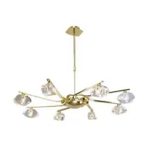 Alfa Pendant 8 Light G9, Polished Brass