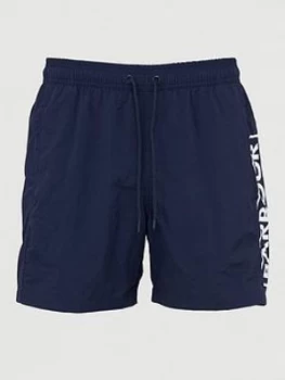 Barbour International Large Logo Swim Shorts - Navy