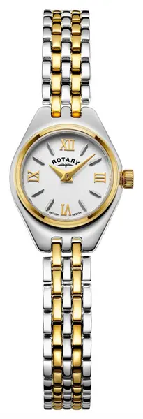 Rotary LB05126/70 Balmoral White Dial Two-Tone Stainless Watch