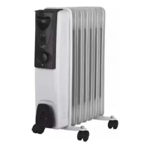 1500w 1.5kw 7 Fin Oil Filled Radiator / Heater with Thermostat