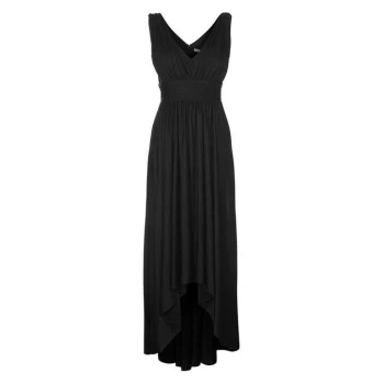 Biba Dip Hem Maxi Dress - Black