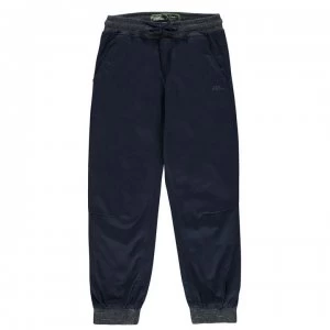 No Fear Ribbed Waistband Chinos Junior Boys - Solid Navy