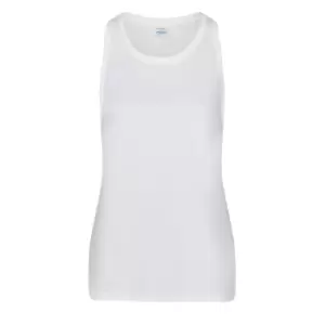 AWDis Just Cool Womens/Ladies Girlie Smooth Sports Sleeveless Vest (XL) (Arctic White)