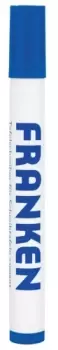 Board markers refillable, line width 2 - 6 mm, blue, 10 pieces