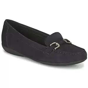 Geox ANNYTAH womens Loafers / Casual Shoes in Blue,2.5