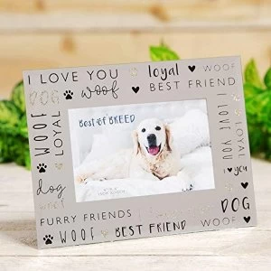 6" x 4" - Best of Breed Glass Photo Frame - Dog