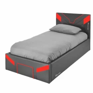 X Rocker Cerberus Single Gaming Ottoman Bed, Red