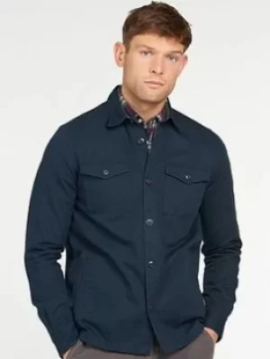 Barbour Essential Twill Overshirt, Navy Size M Men