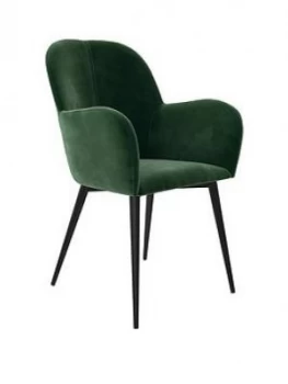 Fitz Velvet Accent Chair - Green