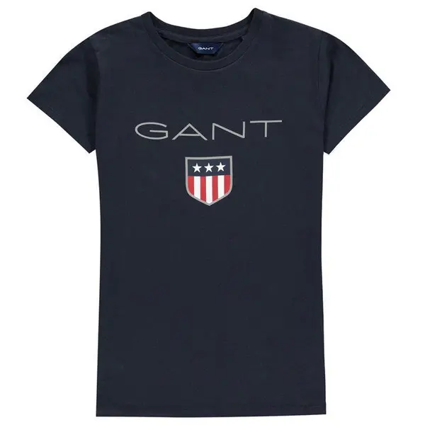 Gant Shield Logo T Shirt - Blue 7 - 8 Years