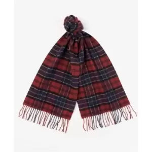 Barbour Tartan Lambswool Scarf - Red