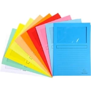 Exacompta Window Folder SUPER A4, Assorted, 10 Packs of 10