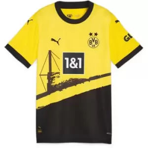 Puma Borussia Dortmund Home Shirt 2023 2024 Womens - Yellow