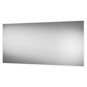 Wickes Brisbane Colour Changing Matt Black LED Mirror - 1200 x 600mm