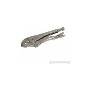 Silverline Self Locking Pliers 220mm Curved PL100