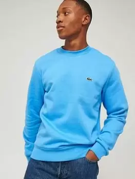 Lacoste Small Logo Crew Neck Sweat - Blue Size 6XL, Men