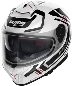 Nolan N80-8 Ally N-Com Helmet, black-white Size M black-white, Size M