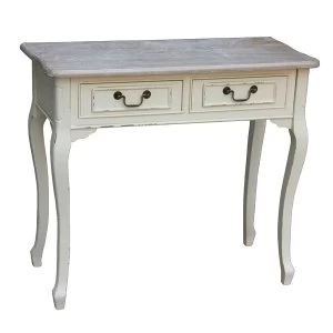 Charles Bentley Maison Vintage Console Table with Drawers - Cream