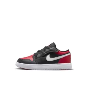 jordan JORDAN 1 LOW BRED PS, BLACK/GYM RED-WHITE