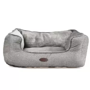 Charles Bentley Medium Plush Soft Pet Bed - Grey