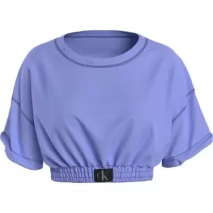 Calvin Klein Cropped Sweatshirt - Blue