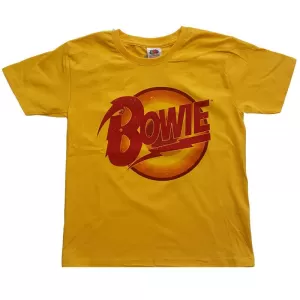 David Bowie - Diamond Dogs Logo Kids 13 - 14 Years T-Shirt - Yellow