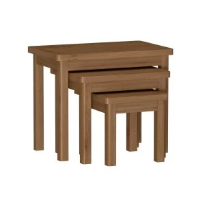 Rosewell Natural Oak Nest of 3 Tables