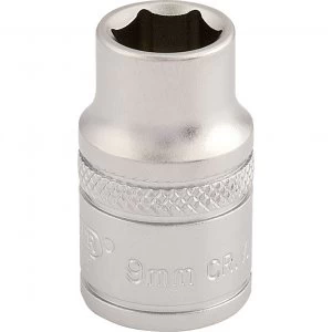 Draper 3/8" Drive Satin Finish Hexagon Socket Metric 3/8" 9mm