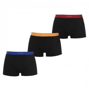 Paul Smith Underwear 3 Pack Contour Trunks - Black 79A