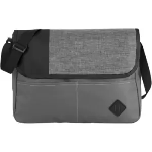 Bullet Offset Convention Messenger (40 x 5 x 30 cm) (Grey/Solid Black) - Grey/Solid Black