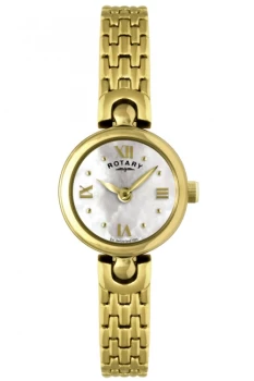 Womens Rotary LB02823-41-X Ladies Gold Tone Stainless Steel Bracelet Wr