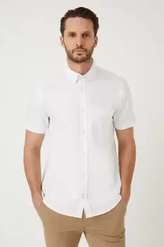 White Short Sleeve Oxford Shirt