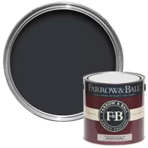 Farrow & Ball Modern Eggshell Paint Pitch Black - 2.5L