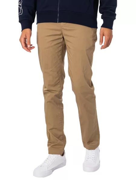 Classic Slim Fit Stretch Chino Trousers