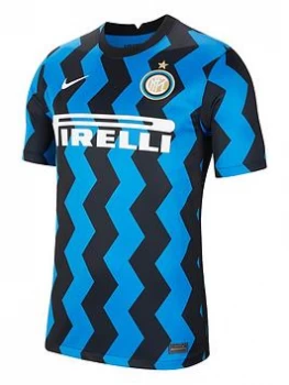 Nike Youth Inter Milan 20/21 Home Short Sleeved Shirt - Blue Size M