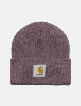 Carhartt-WIP Short Watch Beanie Hat - Misty Thistle Pink