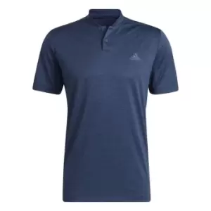 adidas Textured Stripe Polo - Blue