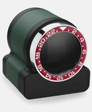 Scatola del Tempo Watch Winder Rotor One Green Red Bezel