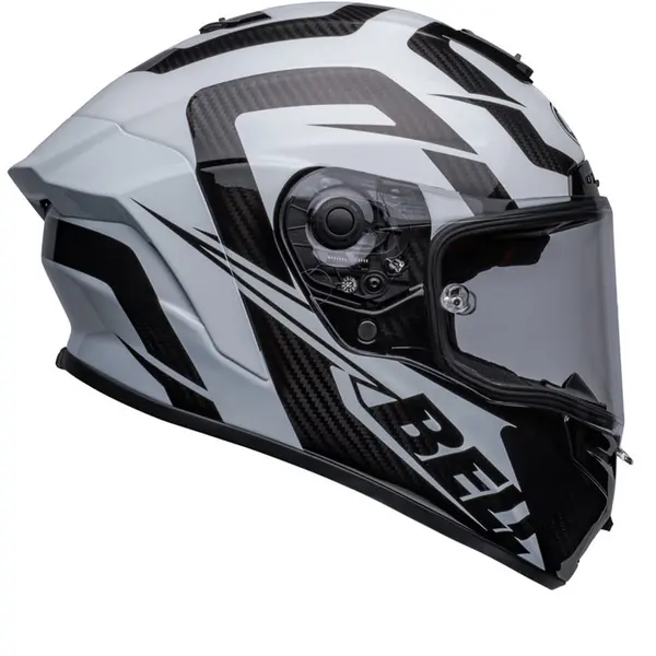 Bell Race Star DLX Flex Labyrinth Design Gloss White Black Full Face Helmet L