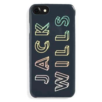 Jack Wills Flint Graphic iPhone 6/6S/7/8 Case - Navy