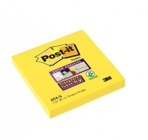 Post-it Super Sticky 76x76mm Daffodil Yellow PK12