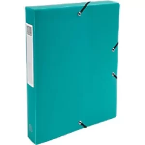 Exacompta Filing Box 59783E A4 Green Polypropylene 25 x 33cm Pack of 8