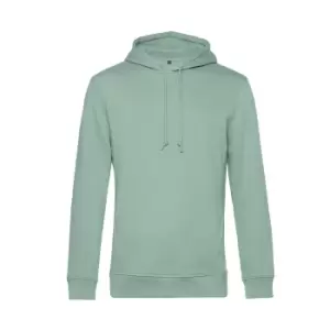 B&C Mens Organic Hooded Sweater (L) (Sage)