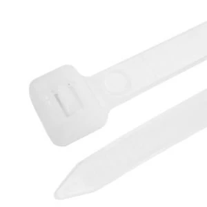 BQ White Cable Ties L200mm Pack of 50