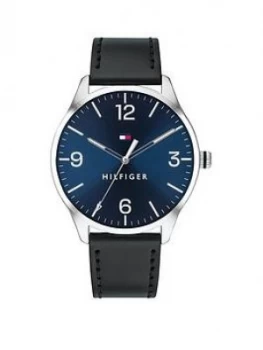 Tommy Hilfiger Cream Dial Brown Leather Strap Watch