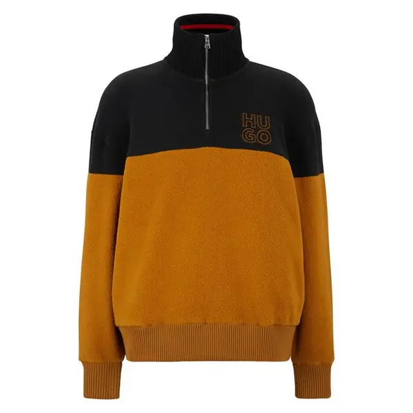 Hugo Dorpion quarter Zip Top Mens - Yellow S