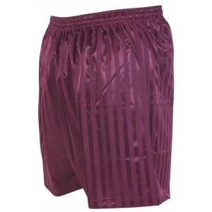 Precision Striped Continental Football Shorts 18-20" Maroon