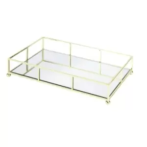 Gold Mirrored Tray M&W - Gold